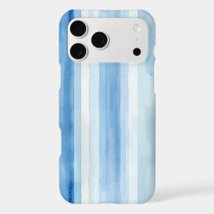 Santorini Blue White Stripes iPhone 17 Pro Max Case