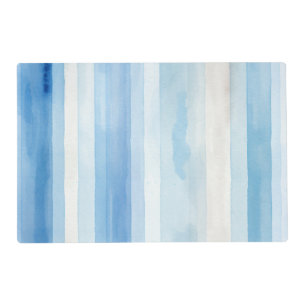 Santorini Blue White Stripes Placemat