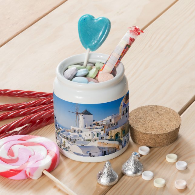 Santorini  candy jar (In Situ)
