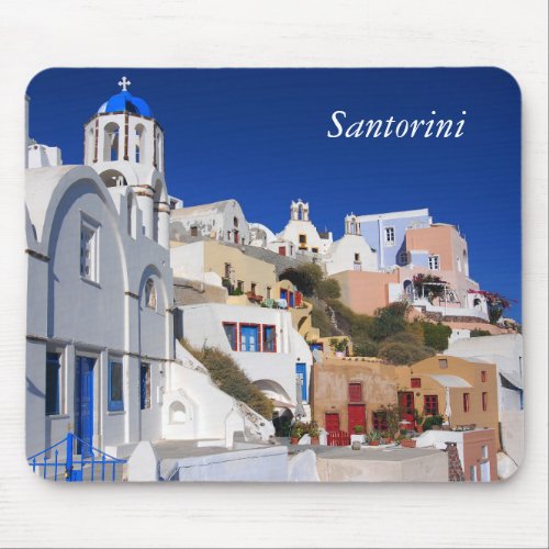 Santorini Canvas Mouse Pad