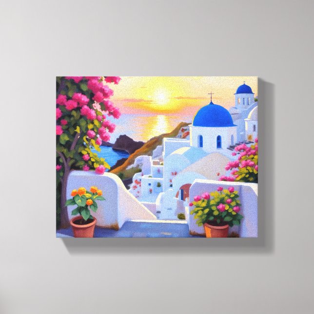 Santorini Canvas Print (Front)