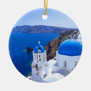 Santorini Ceramic Ornament