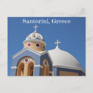Santorini Church in Greece Postcard
