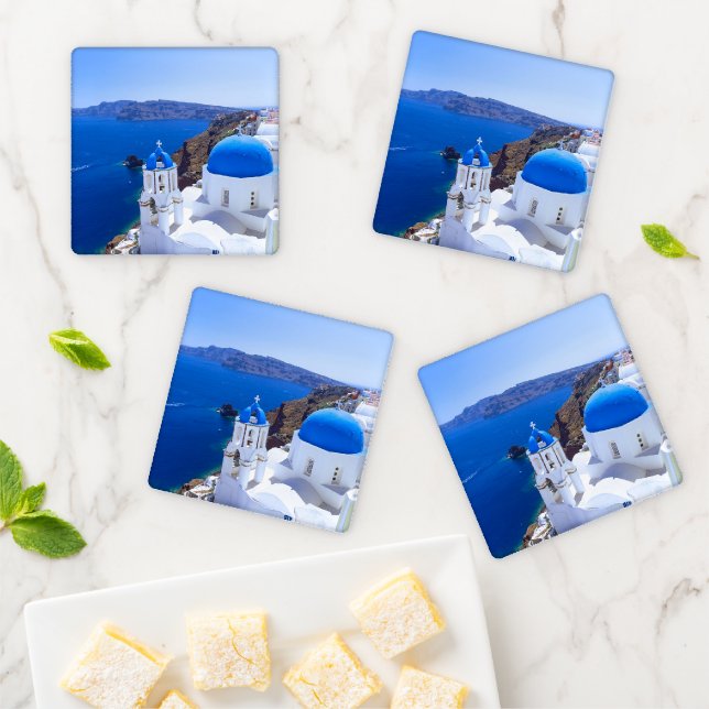 Santorini Coaster Set (In Situ)