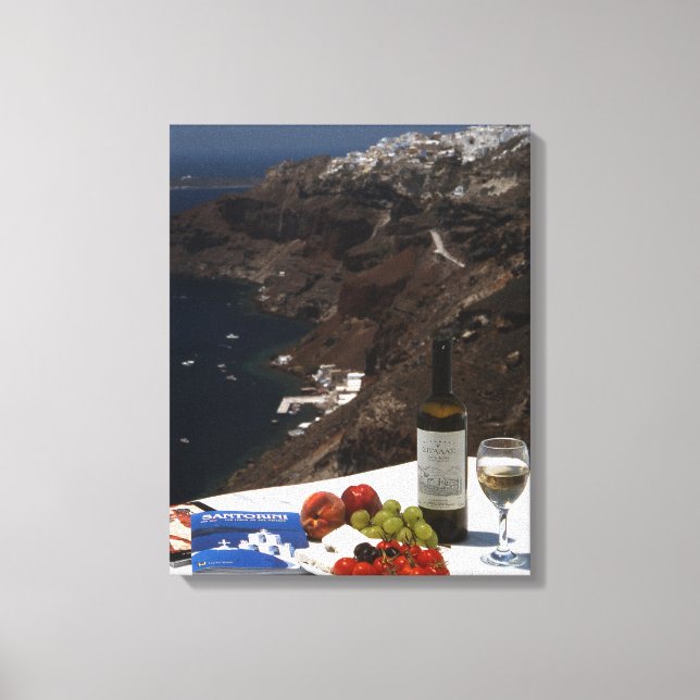 Santorini dream canvas print (Front)