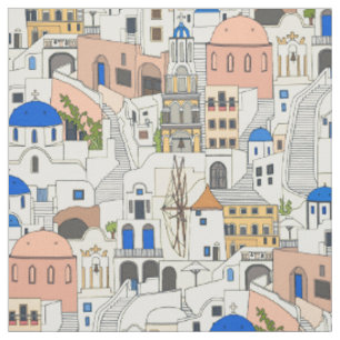 Santorini dreams fabric