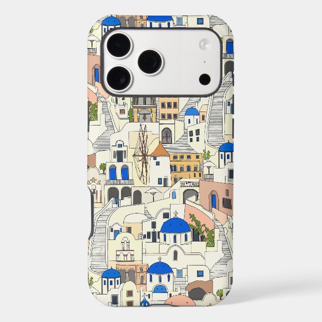 Santorini dreams iphone case (Back)