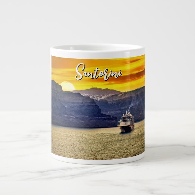 Santorini Giant Coffee Mug (Front)
