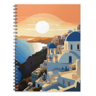 SANTORINI GREECE #1 NOTEBOOK