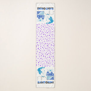 Santorini Greece.b Scarf