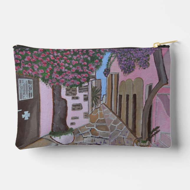 Santorini, Greece backpack Accessory Pouch (Back)