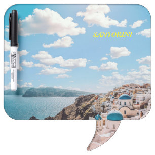 Santorini, Greece Beach House Dry Erase Board