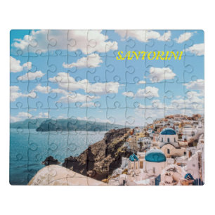 Santorini, Greece Beach House Jigsaw Puzzle