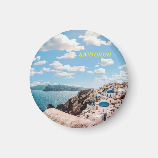 Santorini, Greece Beach House Magnet (Front)