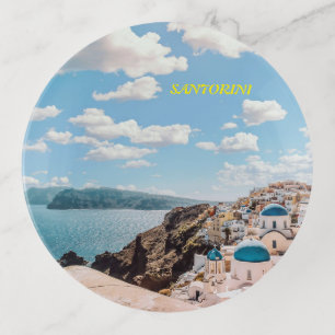 Santorini, Greece Beach House Trinket Tray