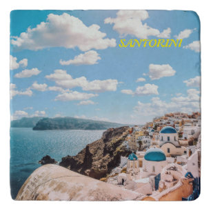 Santorini, Greece Beach House Trivet