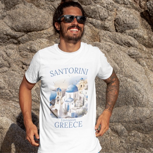 Santorini Greece Beautiful Landscape T-Shirt (Creator Uploaded)