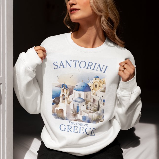 Santorini Greece Beautiful Paradise Sweatshirt (Creator Uploaded)