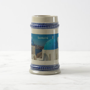 Santorini Greece Beer Stein