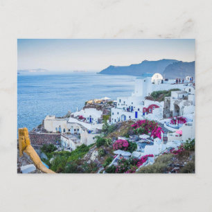 Santorini Greece Buildings Houses Postcard