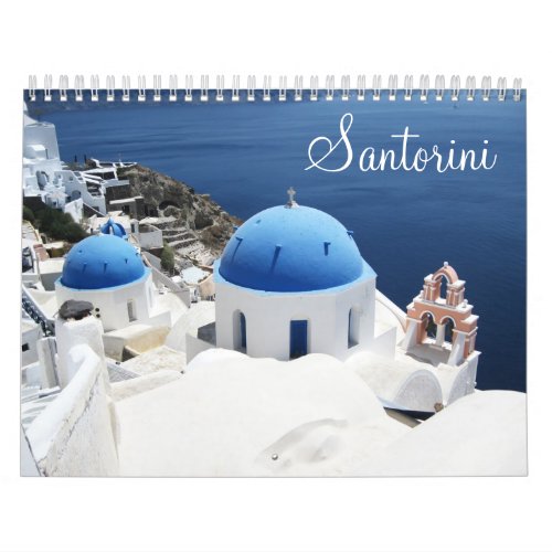 Santorini Greece Calendar