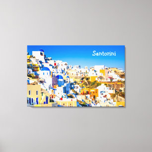 Santorini Greece Canvas Print