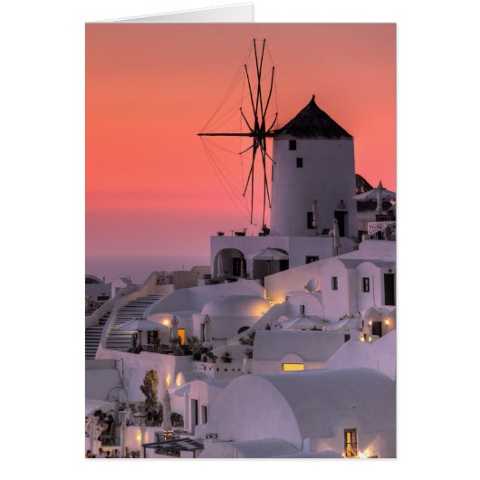 Santorini, Greece Cards (Front)