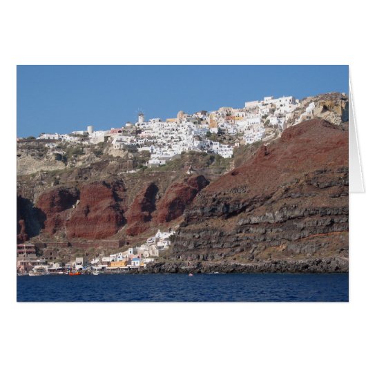 Santorini Greece Cards (Front Horizontal)