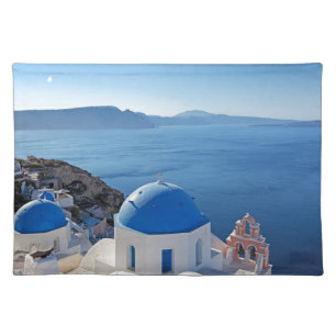 Santorini, Greece Cloth Placemat