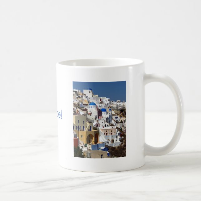 Santorini, Greece Coffee Mug (Right)