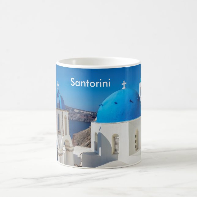 Santorini Greece Coffee Mug (Center)