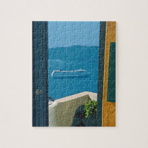 Santorini, Greece cruise ship Jigsaw Puzzle