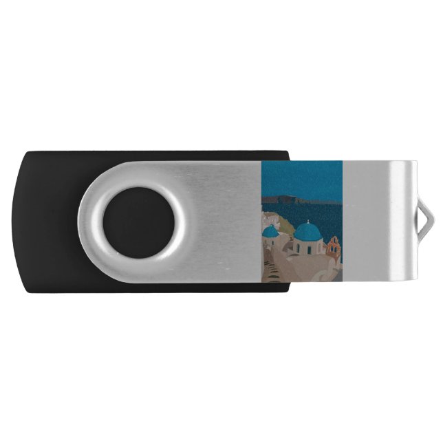 Santorini Greece Flash Drive (Front)