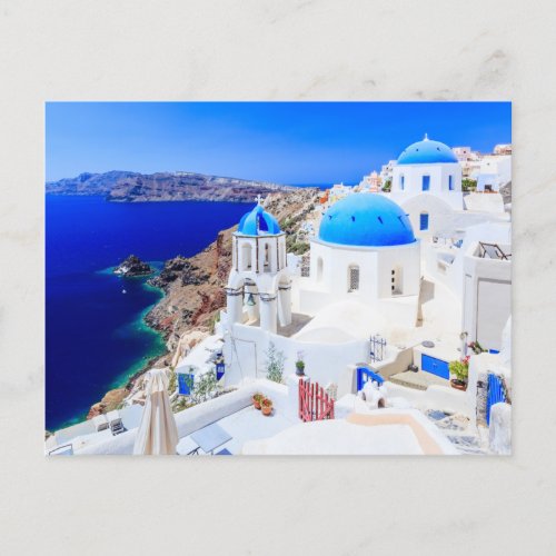 Santorini Greece Greek Island Postcard