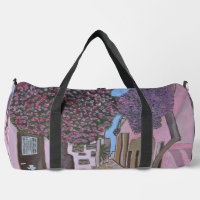 Santorini, Greece gym& duffel bag 