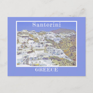 Santorini, Greece/iconic white buildings  Postcard
