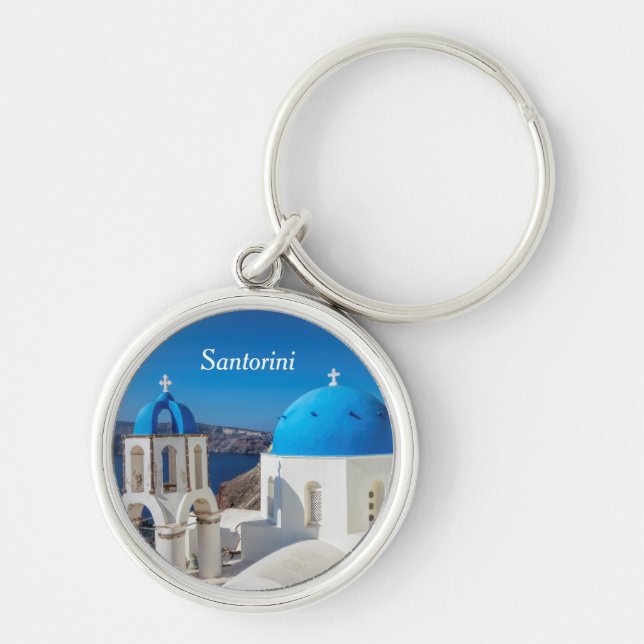 Santorini, Greece Keychain (Front)