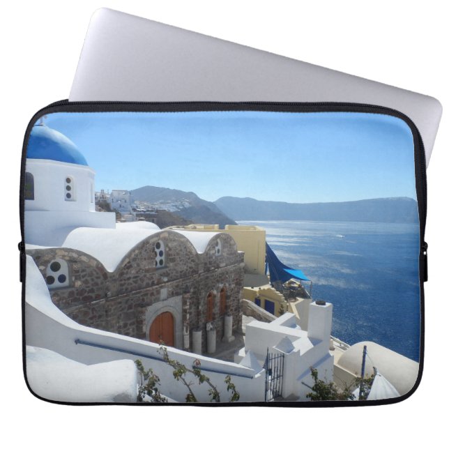 Santorini, Greece Laptop Sleeve (Front)