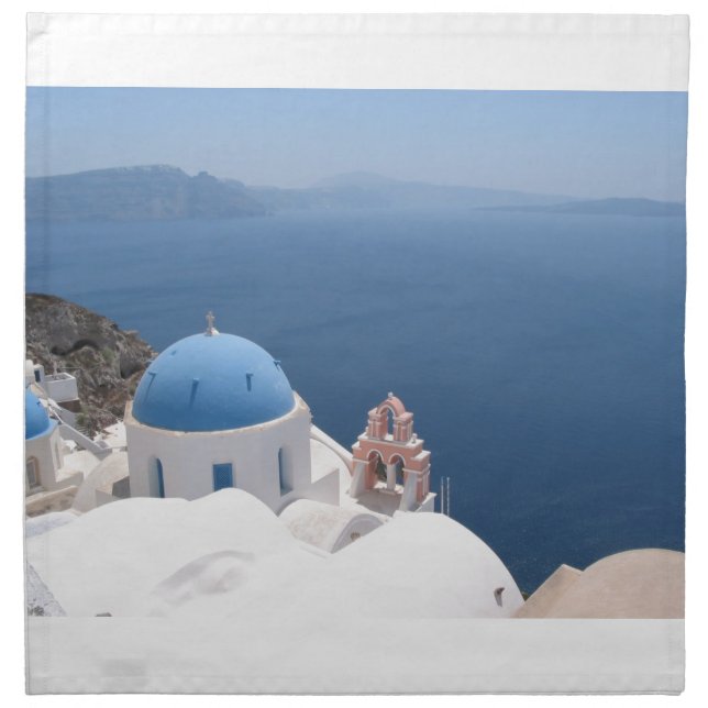Santorini Greece Napkin (Front)