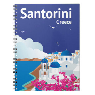 Santorini Greece Notebook