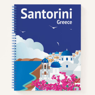Santorini Greece Notebook