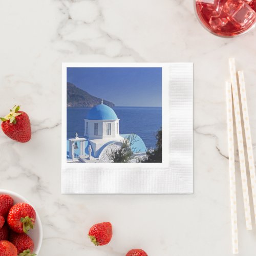 Santorini Greece Paper Napkin