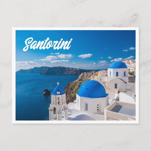 Santorini Greece Photo Postcard (Front)