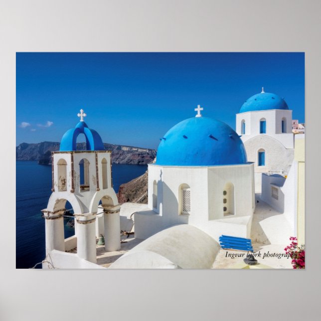 Santorini, Greece Photo Print (Front)