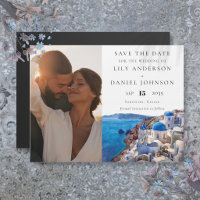 Santorini Greece Photo Wedding Save The Date