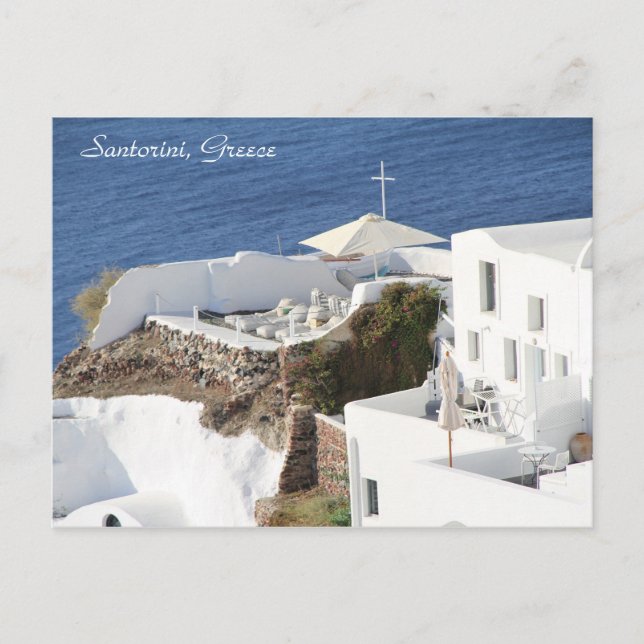 Santorini, Greece, Photography, Post Card (Front)