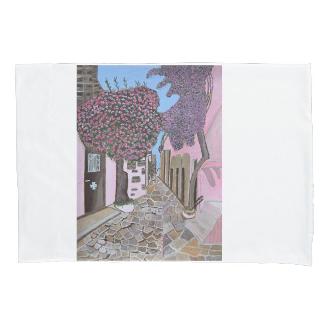 Santorini, Greece  Pillow Case (Front)