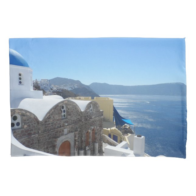 Santorini, Greece Pillowcase (Front)