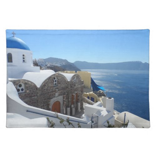 Santorini Greece Placemat