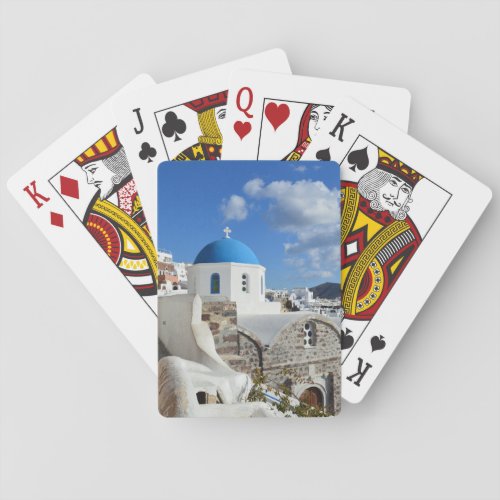 Santorini Greece    Poker Cards